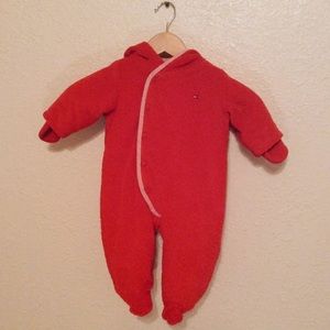 Vintage Tommy Hilfiger hooded Sherpa one piece